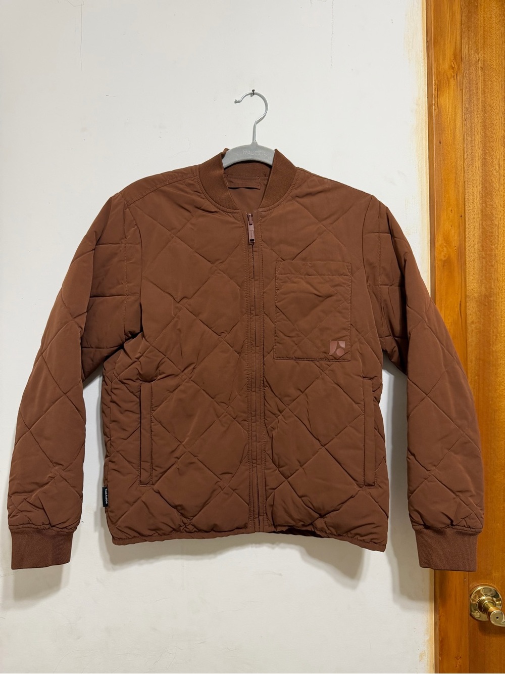 Frank & Oak Brown Reversible Bomber Jacket